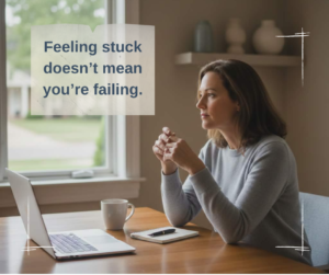 Read more about the article Why So Many Smart Midlife Professionals Stay Stuck (And How to Move Forward Safely)