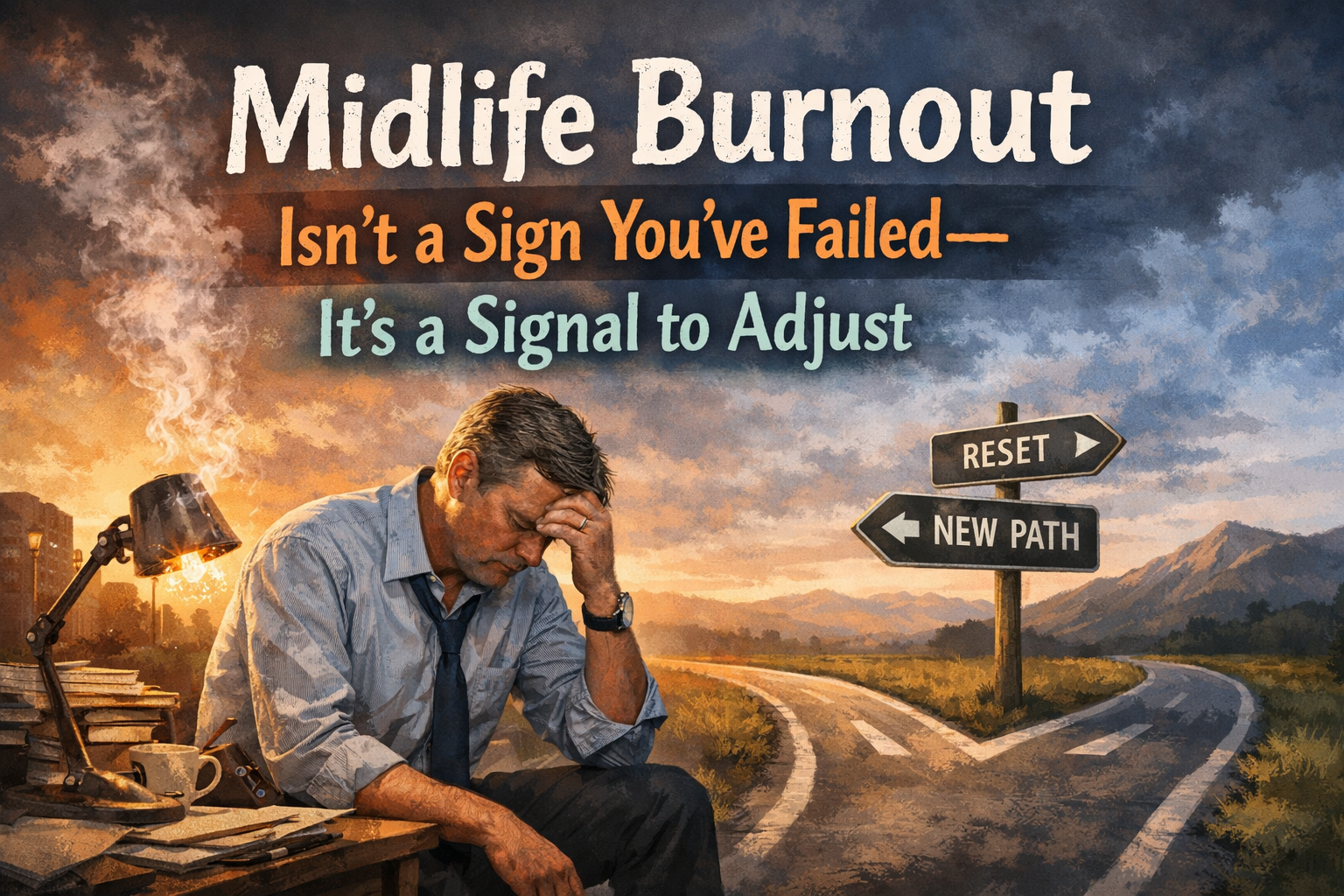 You are currently viewing Midlife Burnout Isn’t a Sign You’ve Failed – It’s a Signal to Adjust