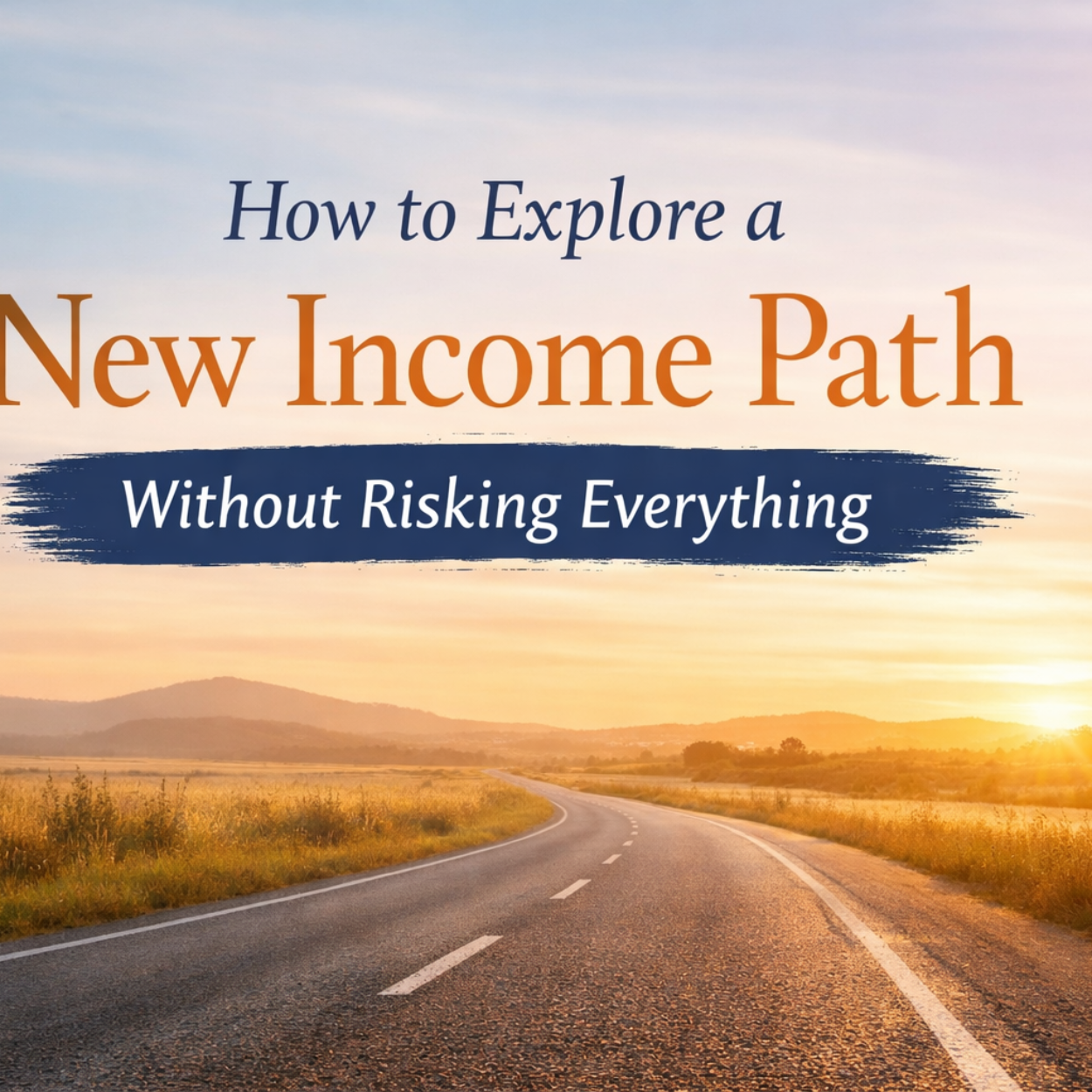 How to Explore a New Income Path Without Risking Everything