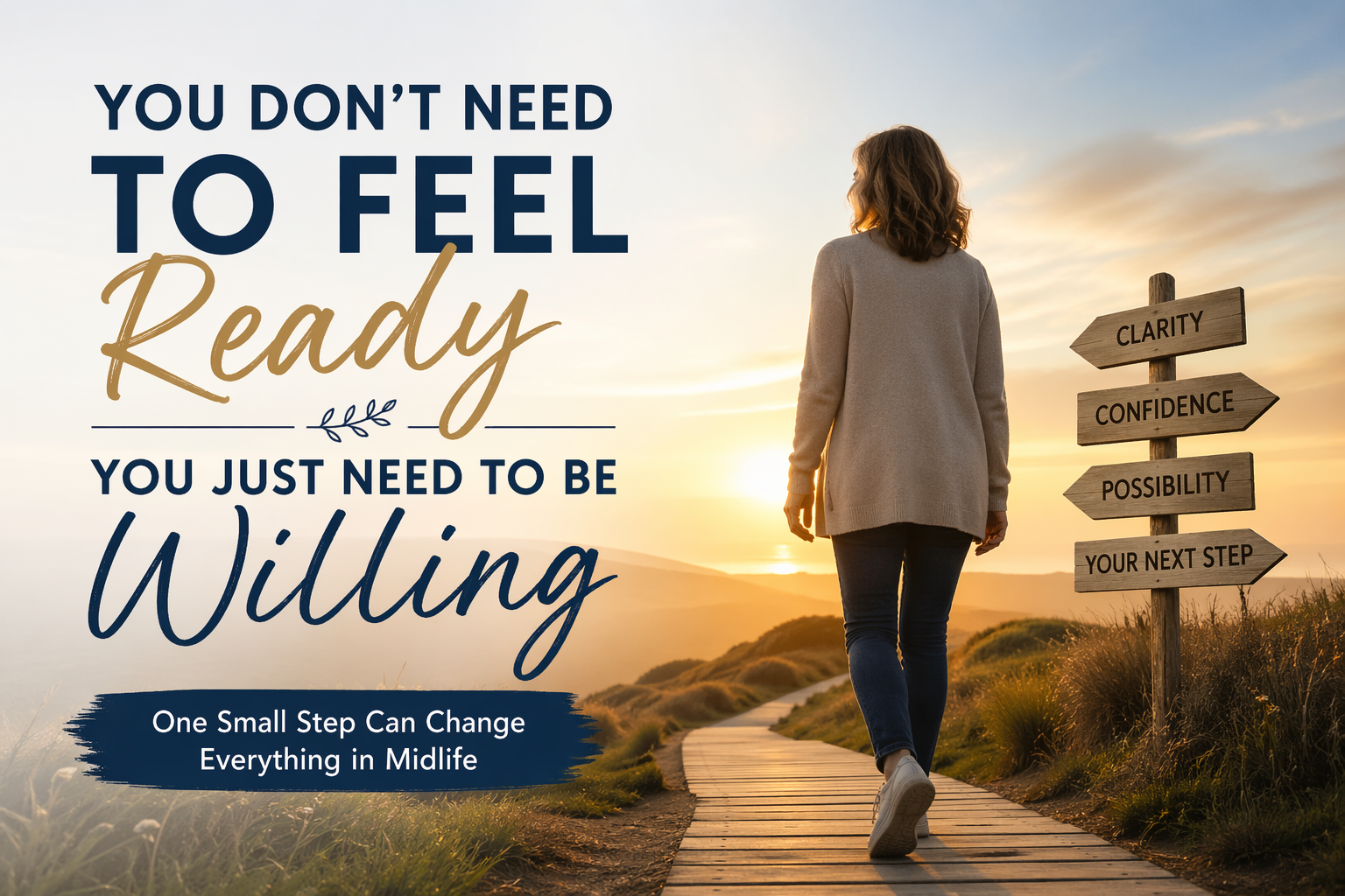 You are currently viewing You Don’t Need to Feel Ready – You Just Need to Be Willing (Especially in Midlife)