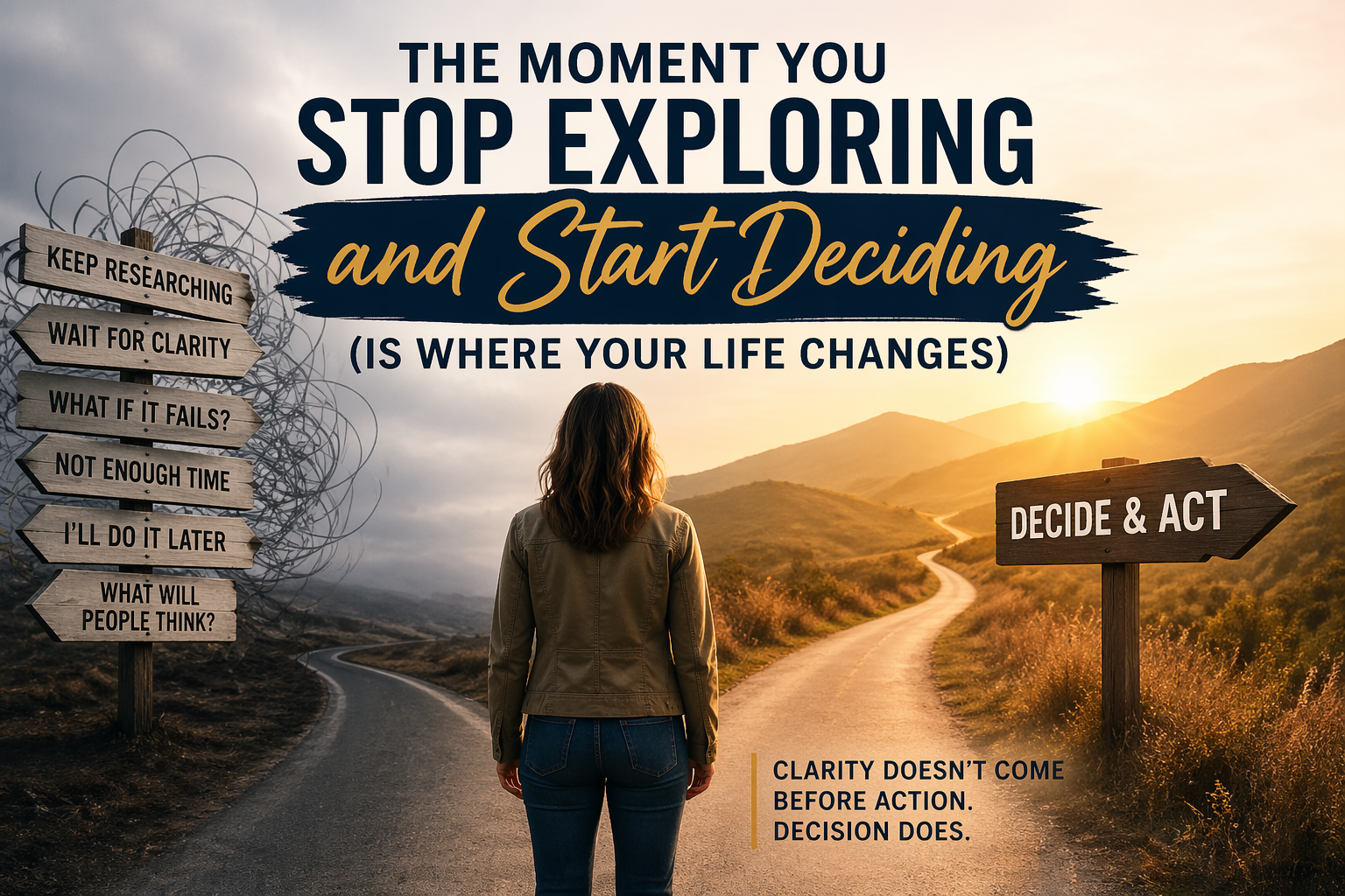 You are currently viewing The Moment You Stop Exploring and Start Deciding (Is Where Your Life Changes)