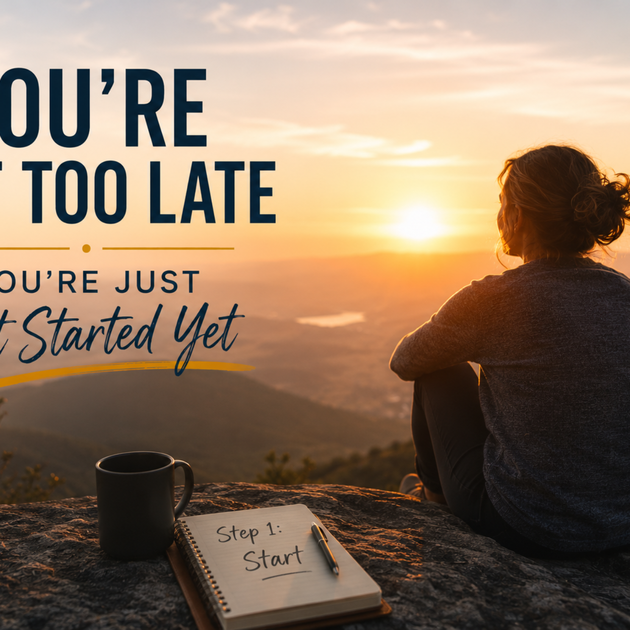 You’re Not Too Late – You’re Just Not Started Yet
