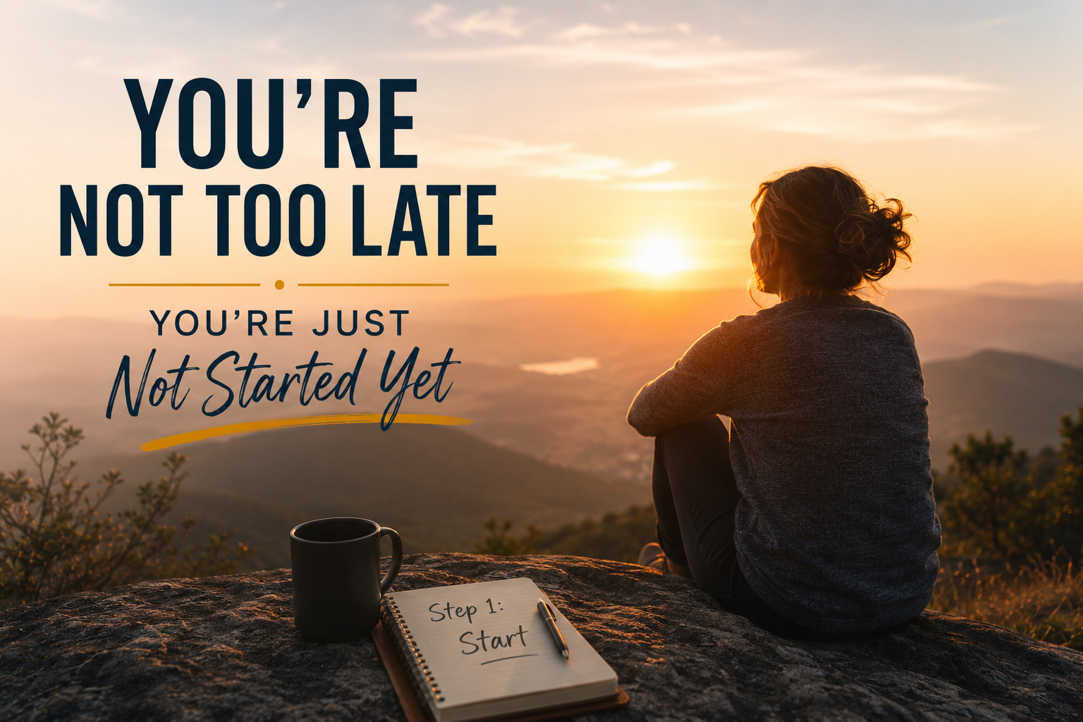You are currently viewing You’re Not Too Late – You’re Just Not Started Yet